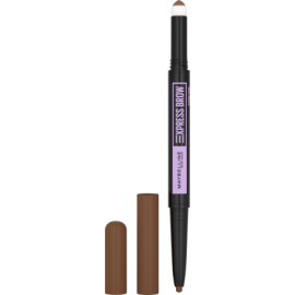 Maybelline New York Eyebrow pencil Express Brow Satin Duo 02 Medium Brown, 1 piece