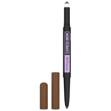 Maybelline New York Eyebrow pencil Express Brow Satin Duo 02 Medium Brown, 1 piece
