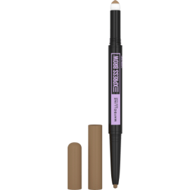 Maybelline New York Eyebrow pencil Express Brow Satin Duo 01 Dark Blonde, 1 piece