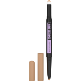 Maybelline New York Eyebrow pencil Express Brow Satin Duo 00 Light Blonde, 1 piece
