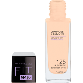 Maybelline New York Make-up Fit Me Liquid 125 Nude Beige, 30 ml