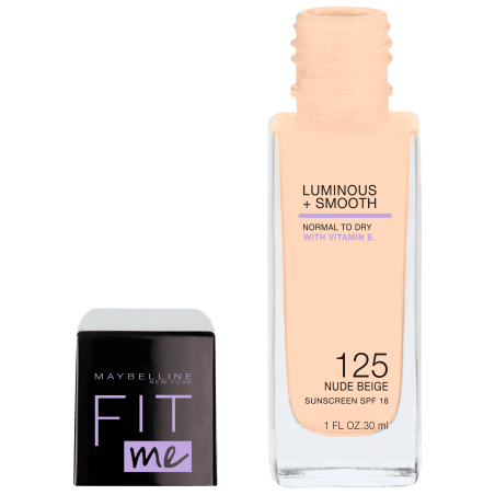 Maybelline New York Make-up Fit Me Liquid 125 Nude Beige, 30 ml