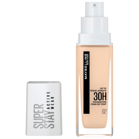 Maybelline New York Make-up Super Stay Active Wear Foundation 02 Naked Ivory, 30 ml