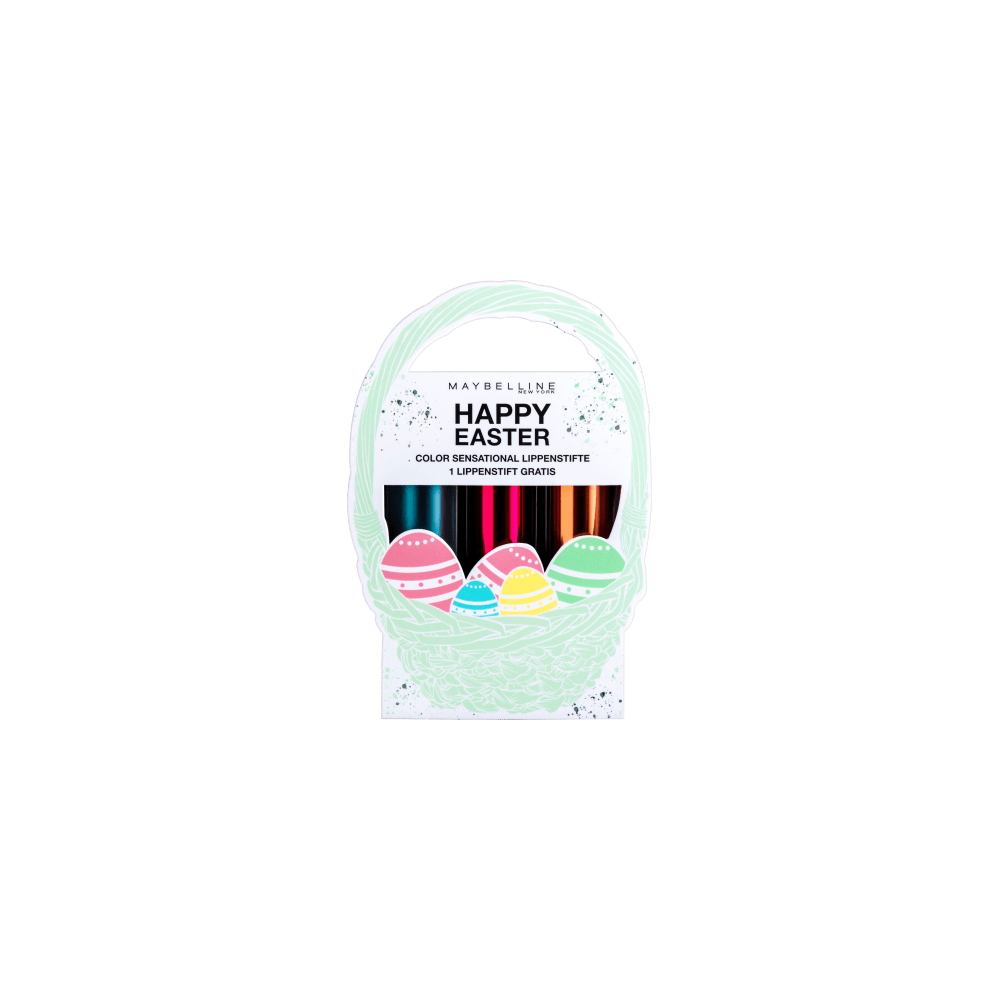 Maybelline New York Easter Basket Set (Color Sensational Lipsticks 207 + 148 + 942)