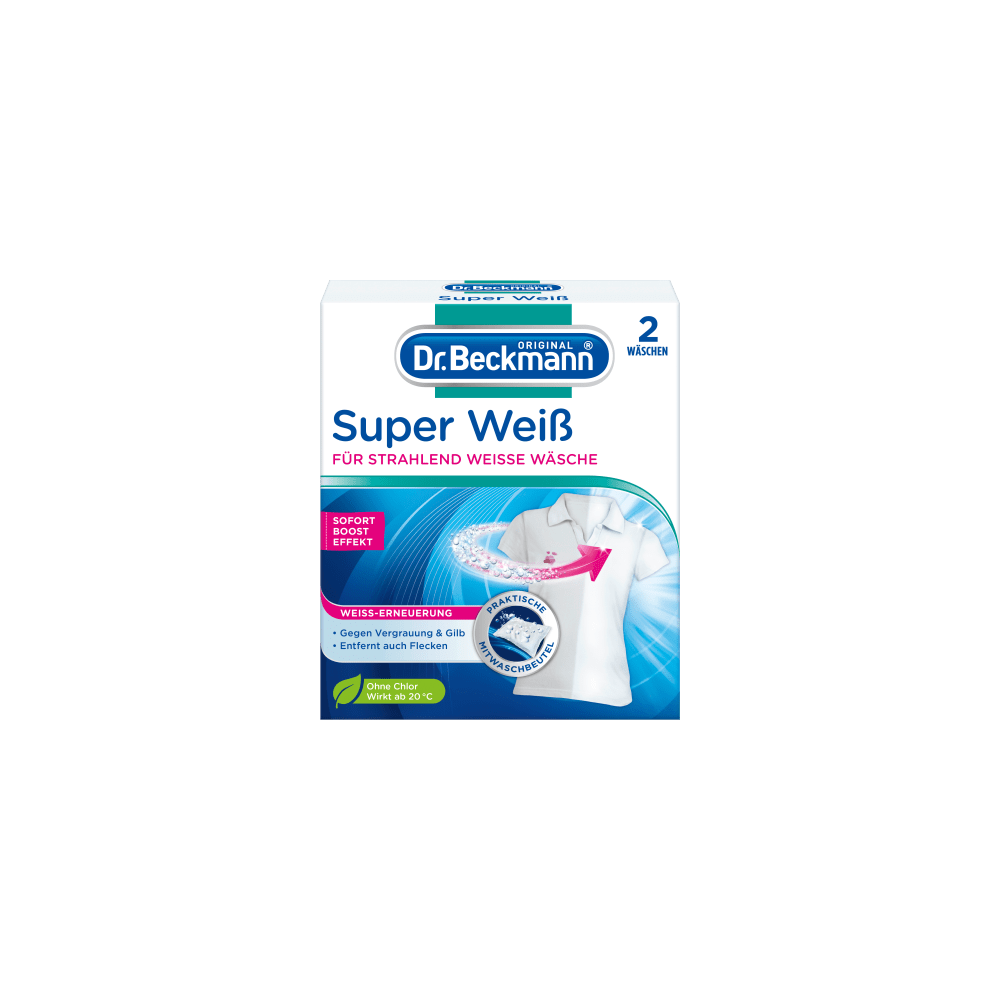 Dr. Beckmann Wash bag super white, 80 g