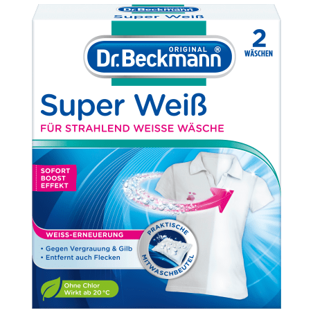 Dr. Beckmann Wash bag super white, 80 g