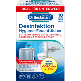 Dr. Beckmann Hygiene disinfectant wipes, 10 pcs