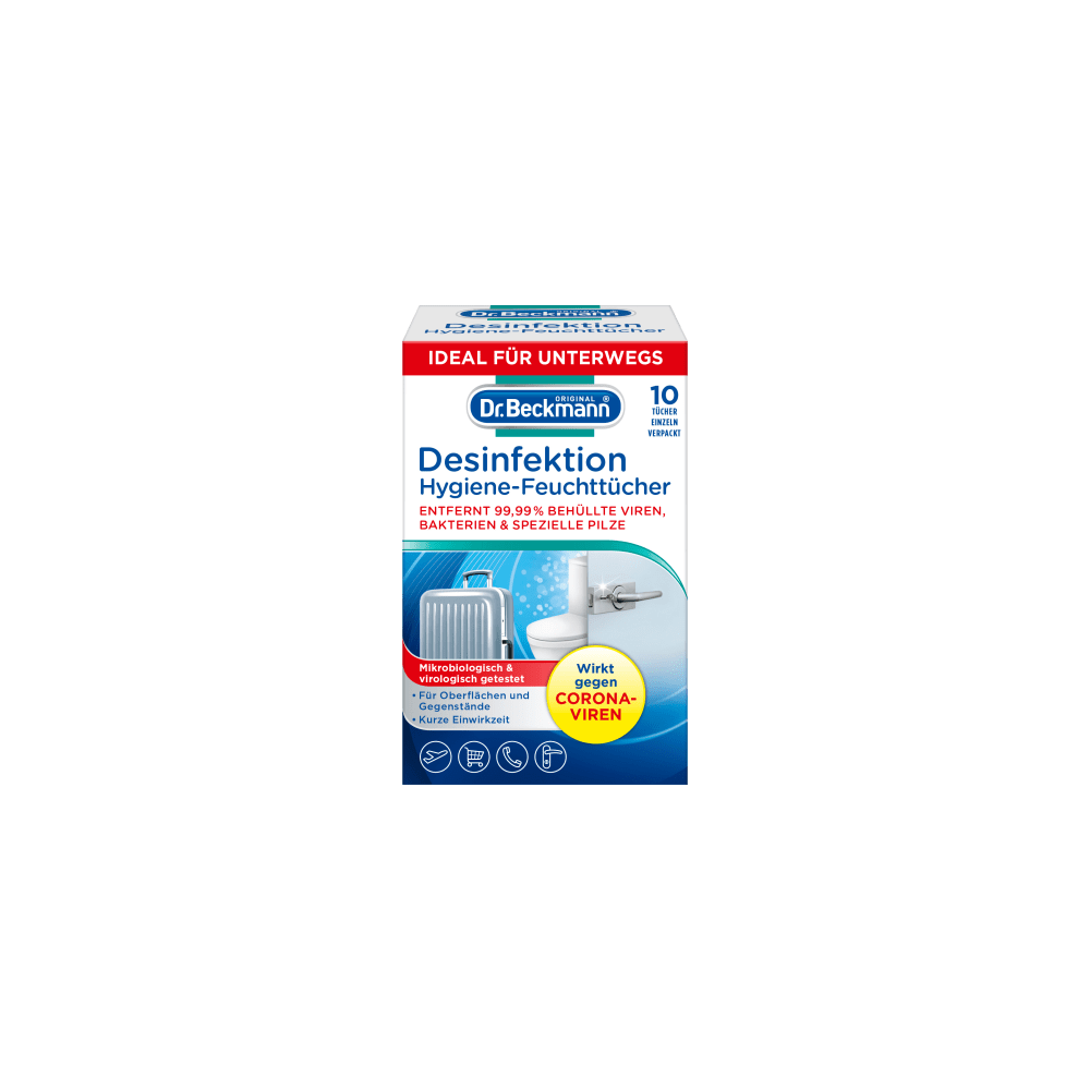 Dr. Beckmann Hygiene disinfectant wipes, 10 pcs