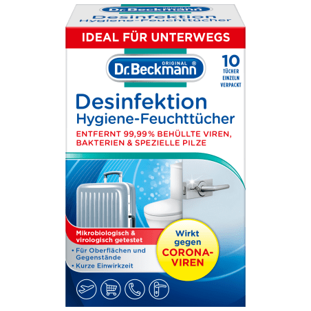 Dr. Beckmann Hygiene disinfectant wipes, 10 pcs