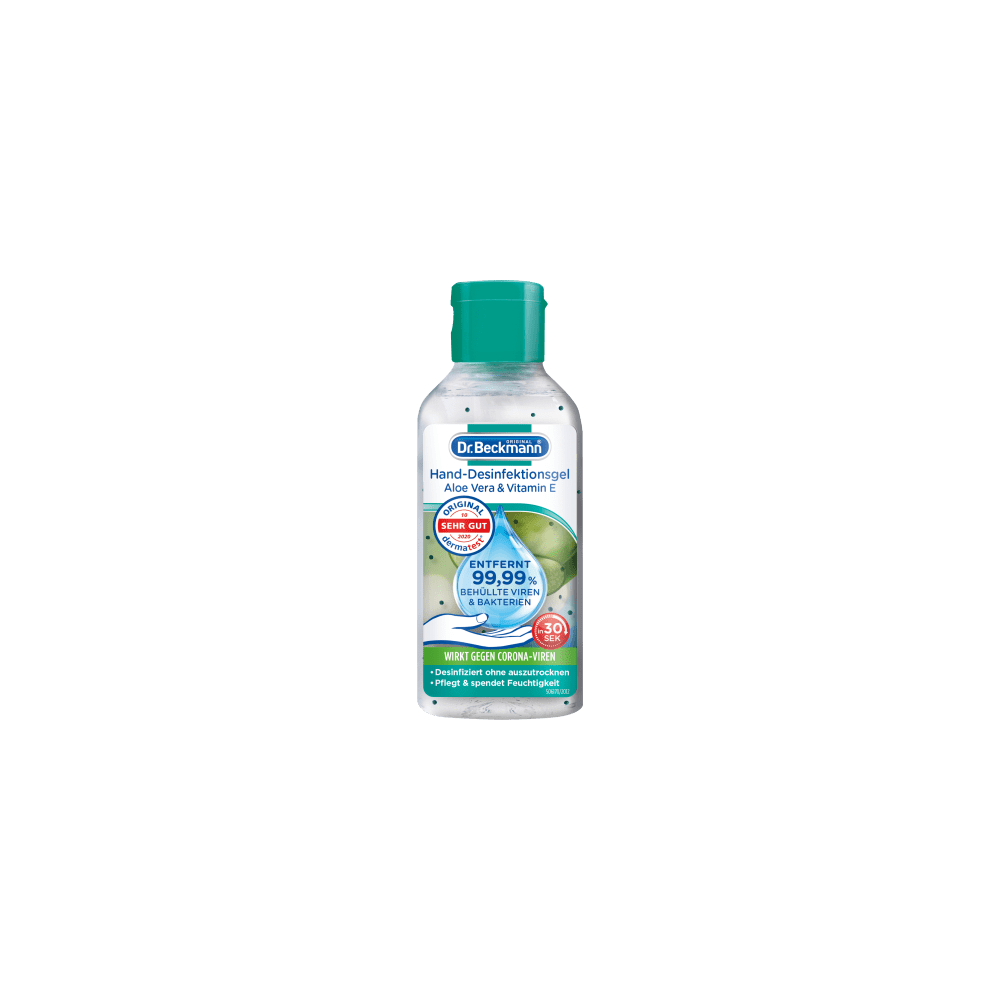 Dr. Beckmann Hand Sanitizing Gel Aloe Vera & Vitamin E, 60 ml