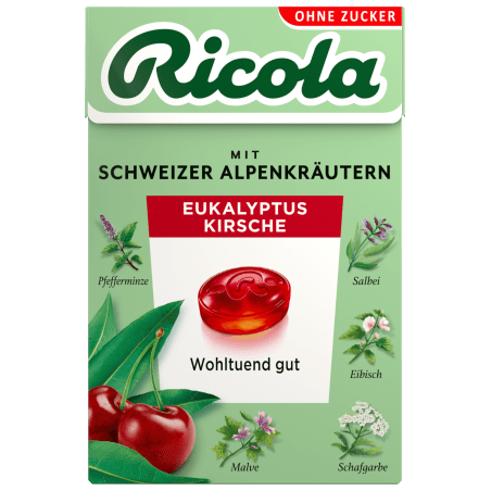 Ricola Eucalyptus Cherry sugar-free 50 g