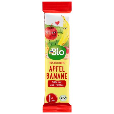dmBio Fruit bar apple-banana from 1 year, 25 g