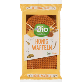 dmBio Waffles, honey, 175 g