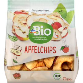 dmBio Dried fruit apple chips, 70 g