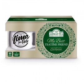 Ahmad Tea My Best Teatime Friend 1, 30 tea bags, Drink Tea Read Books Be Happy Cup