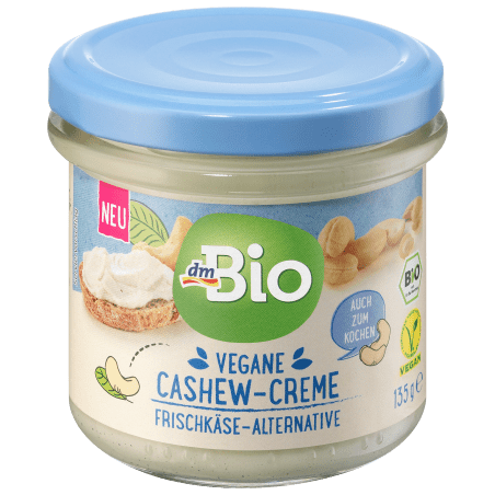 dmBio Spread cashew cream cheese alternative, 135 g