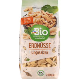 dmBio roasted peanuts, 250 g