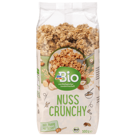 dmBio Crunchy Nut Muesli, 500 g