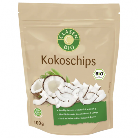 Clasen bio coconut chips 100g