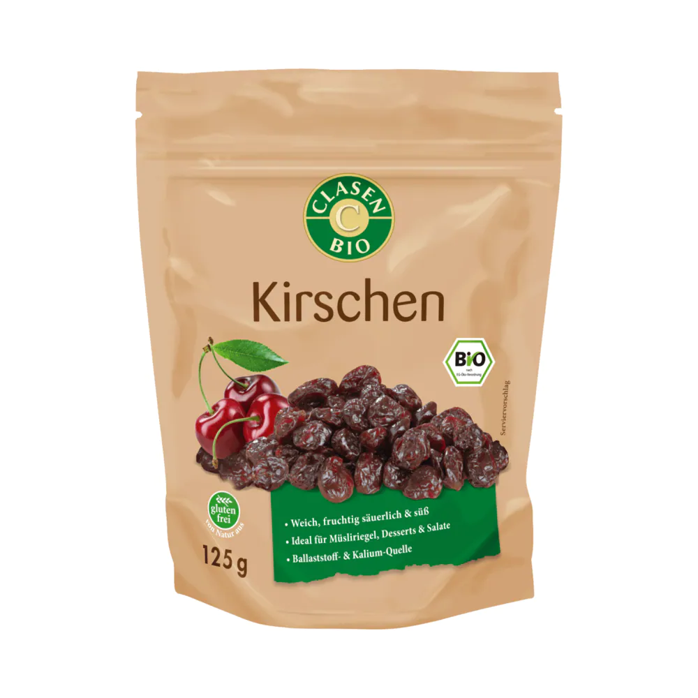 Clasen bio cherries gluten free 125g