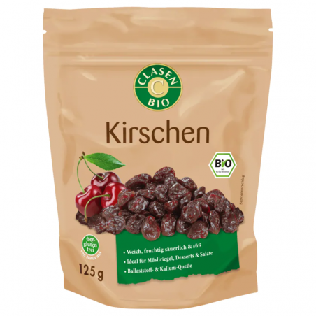 Clasen bio cherries gluten free 125g