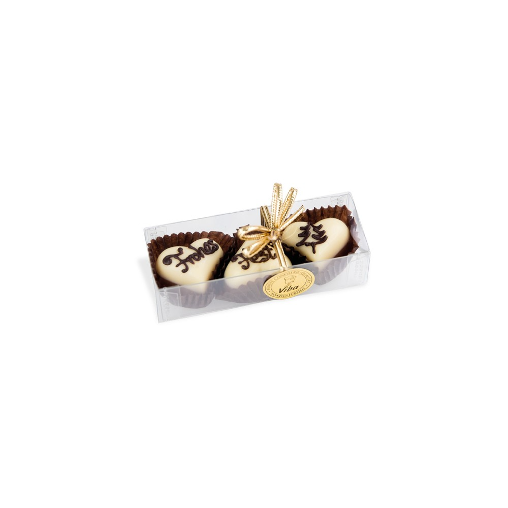Viba 3 nougat chocolates "Frohes Fest", 36 g