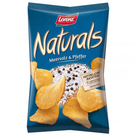 Lorenz Naturals Potato Chips Sea Salt and Pepper 95g