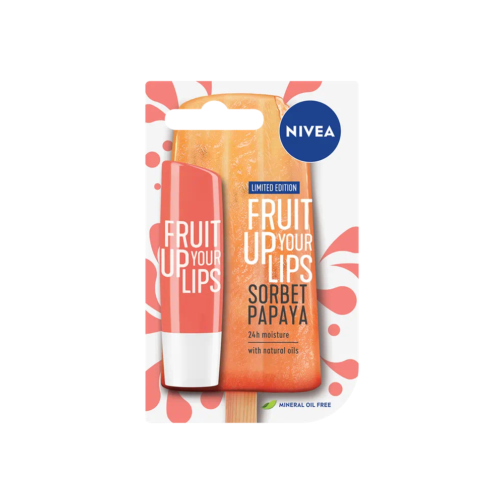 Nivea Fruit Up Your Lips Sorbet Papaya Lip Stick 4.8 g / 5.5 ml