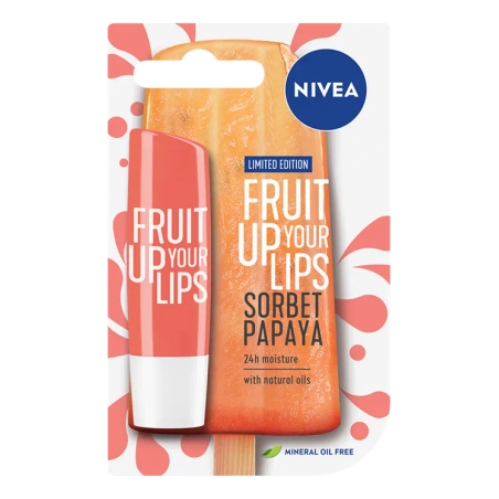 Nivea Fruit Up Your Lips Sorbet Papaya Lip Stick 4.8 g / 5.5 ml