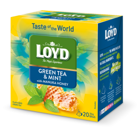 LOYD GREEN TEA AND MINT WITH MANUKA HONEY 20 tea bags