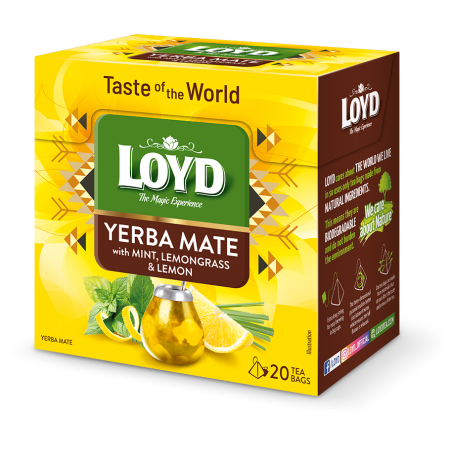 LOYD YERBA MATE WITH MINT AND LEMON GRASS 20 tea bags
