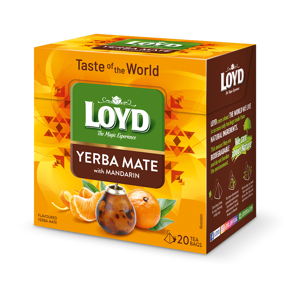 LOYD TANGERINE-FLAVOURED YERBA MATE 20 tea bags