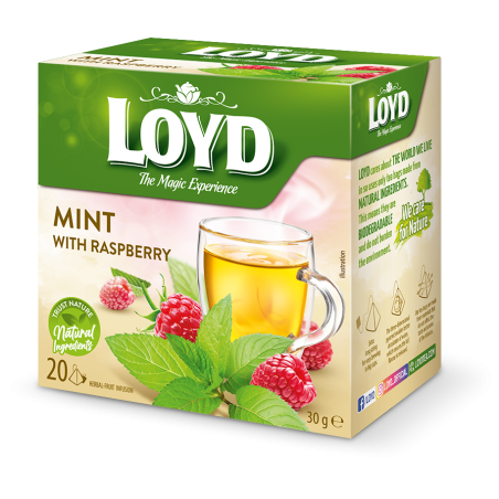 Loyd Mint with Raspberry 20 tea bags