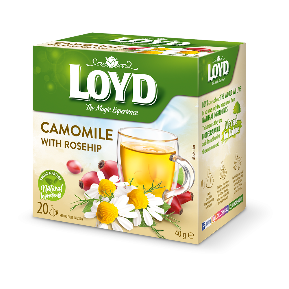 LOYD CAMOMILE WITH ROSEHIP 20 tea bags