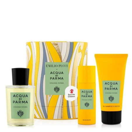 Acqua di Parma Colonia Futura EDC 100 ml + Duschgel 75 ml + Deodorant 50 ml Geschenkset