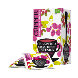 Cupper Cranberry- und Himbeer-Infusion 20 Teebeutel