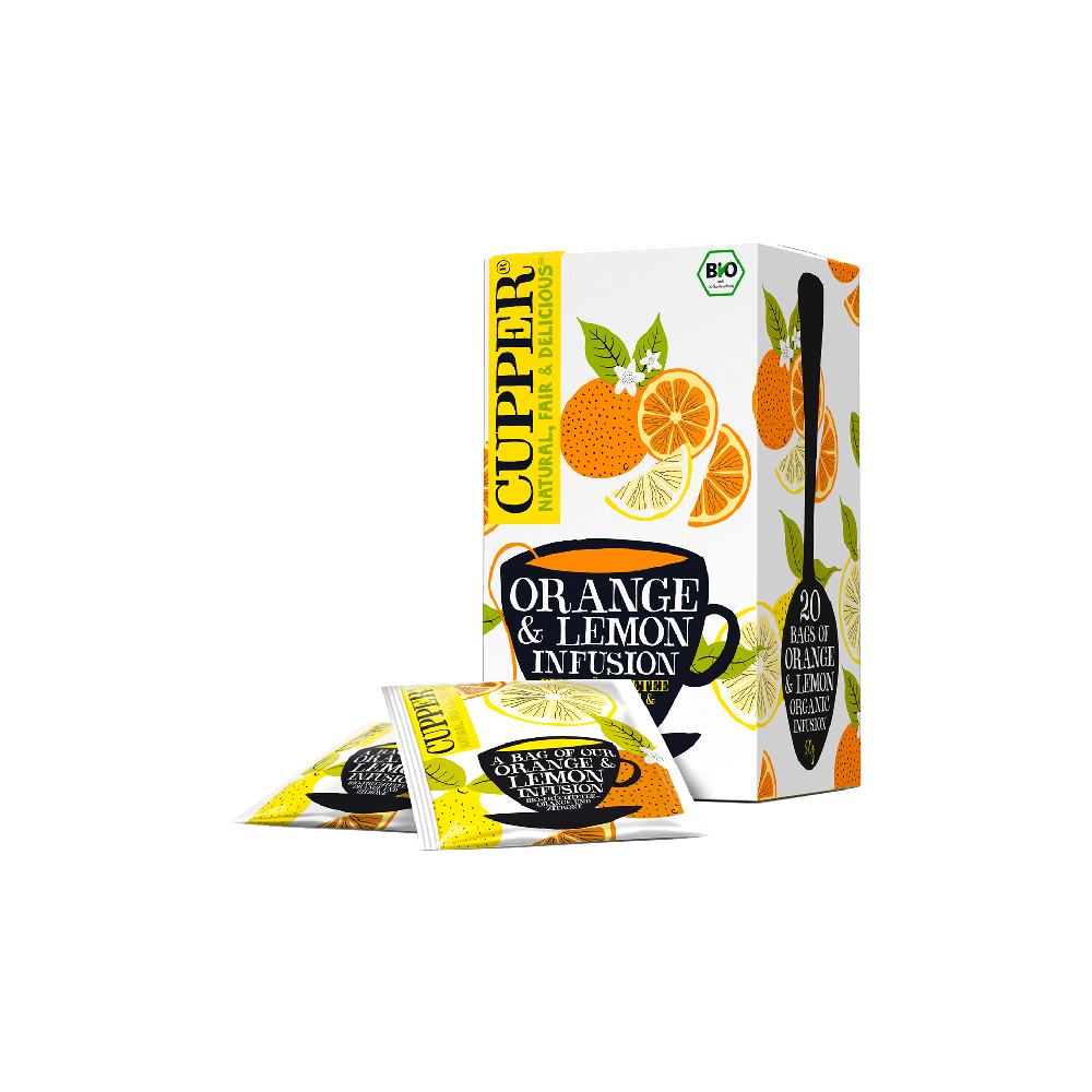 Cupper Orangen- und Zitronen-Infusion 20 Teebeutel