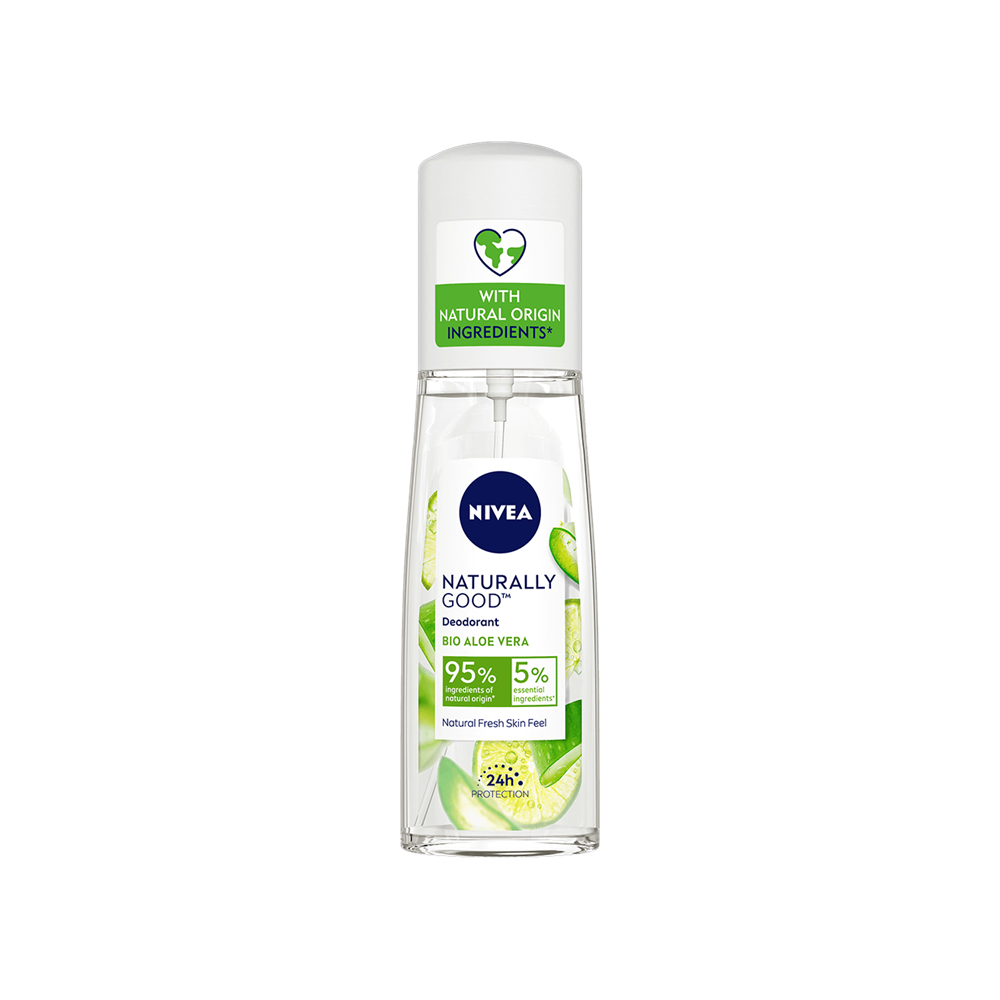 NIVEA Naturally Good Bio Aloe Vera Deodorant Spray 75 ml / 2.5 fl oz
