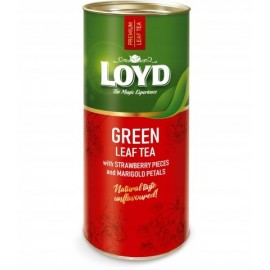 Loyd Green Leaf Tea with Strawberry Pieces and Marigold Petals 80g
