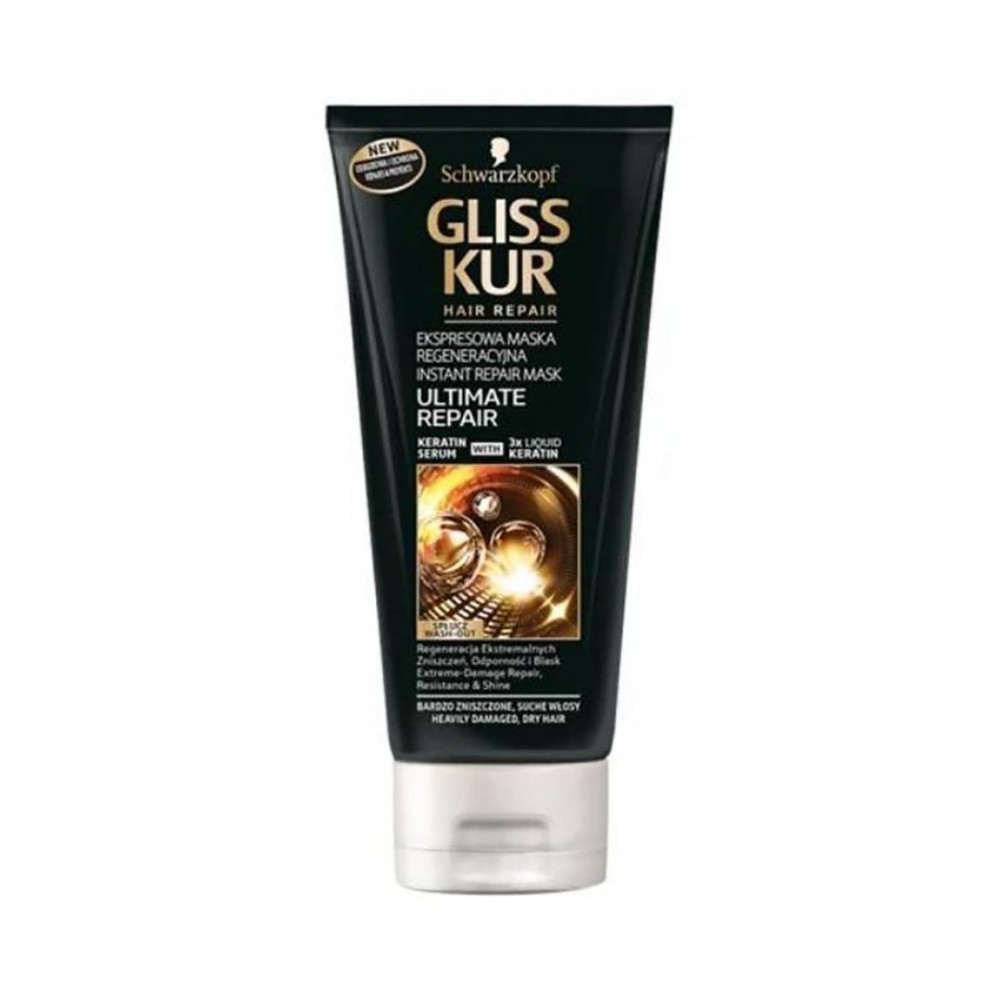 Schwarzkopf Gliss Kur Ultimative Reparatur Sofort-Reparaturmaske 200 ml / 6,8 fl oz