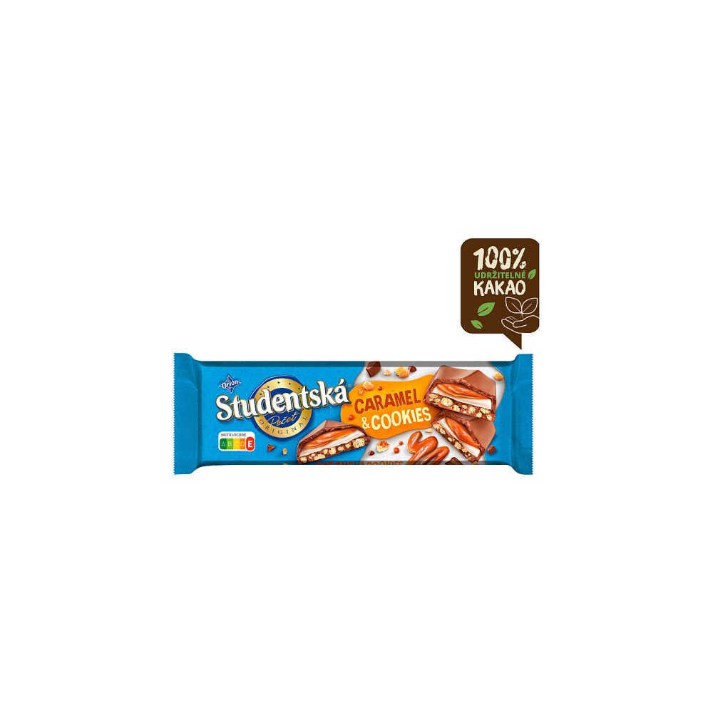 Orion Studentska Pecet Caramel & Cookies Chocolate 235g