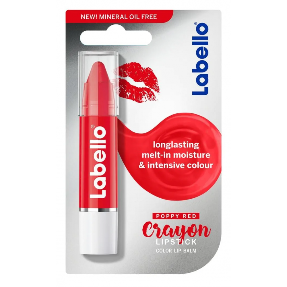 Labello Crayon Poppy Red Lipstick 3 g / 3.3 ml