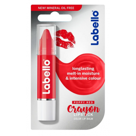 Labello Crayon Poppy Red Lipstick 3 g / 3.3 ml