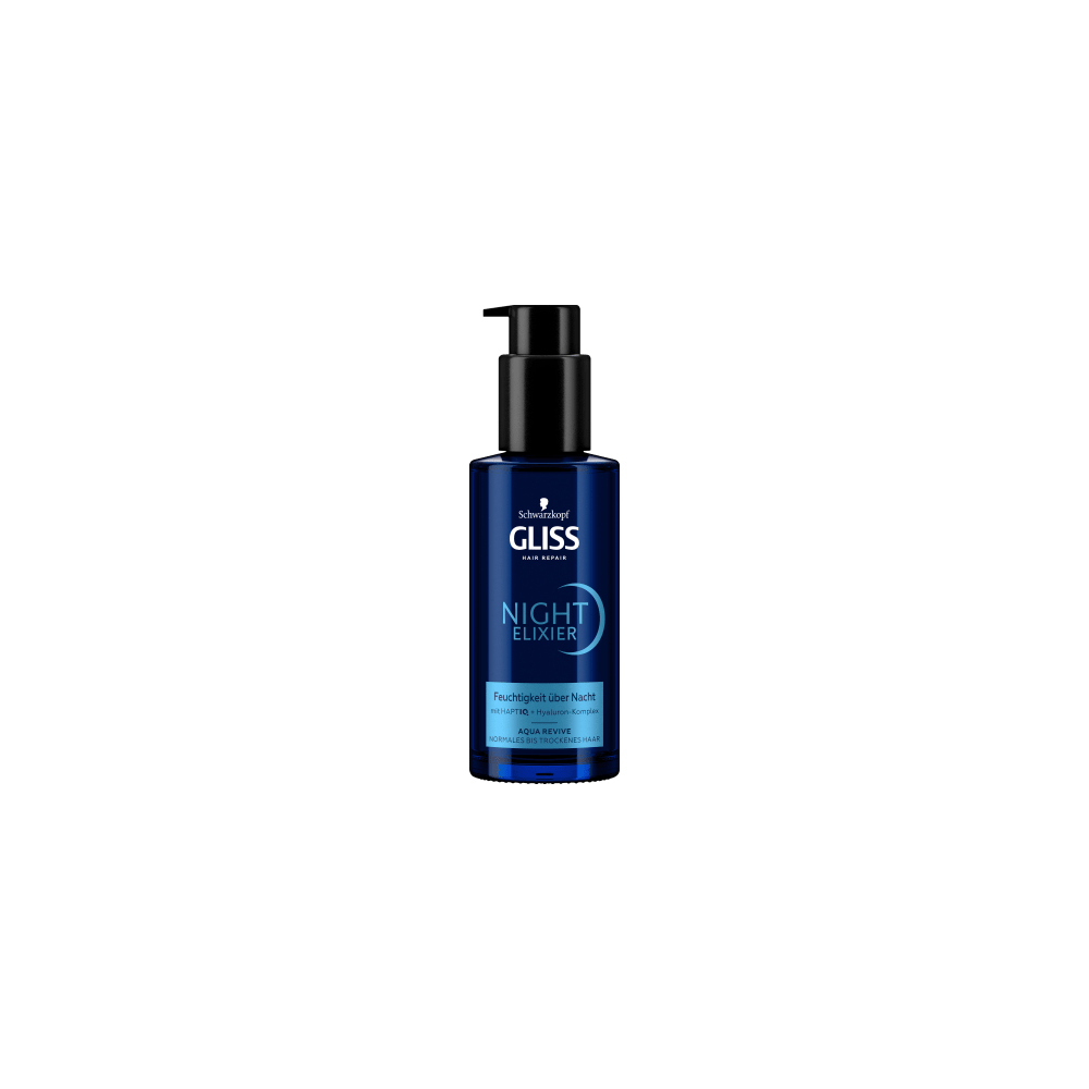 Schwarzkopf GLISS Night Elixir Aqua Revive 100 ml / 3.4 fl oz