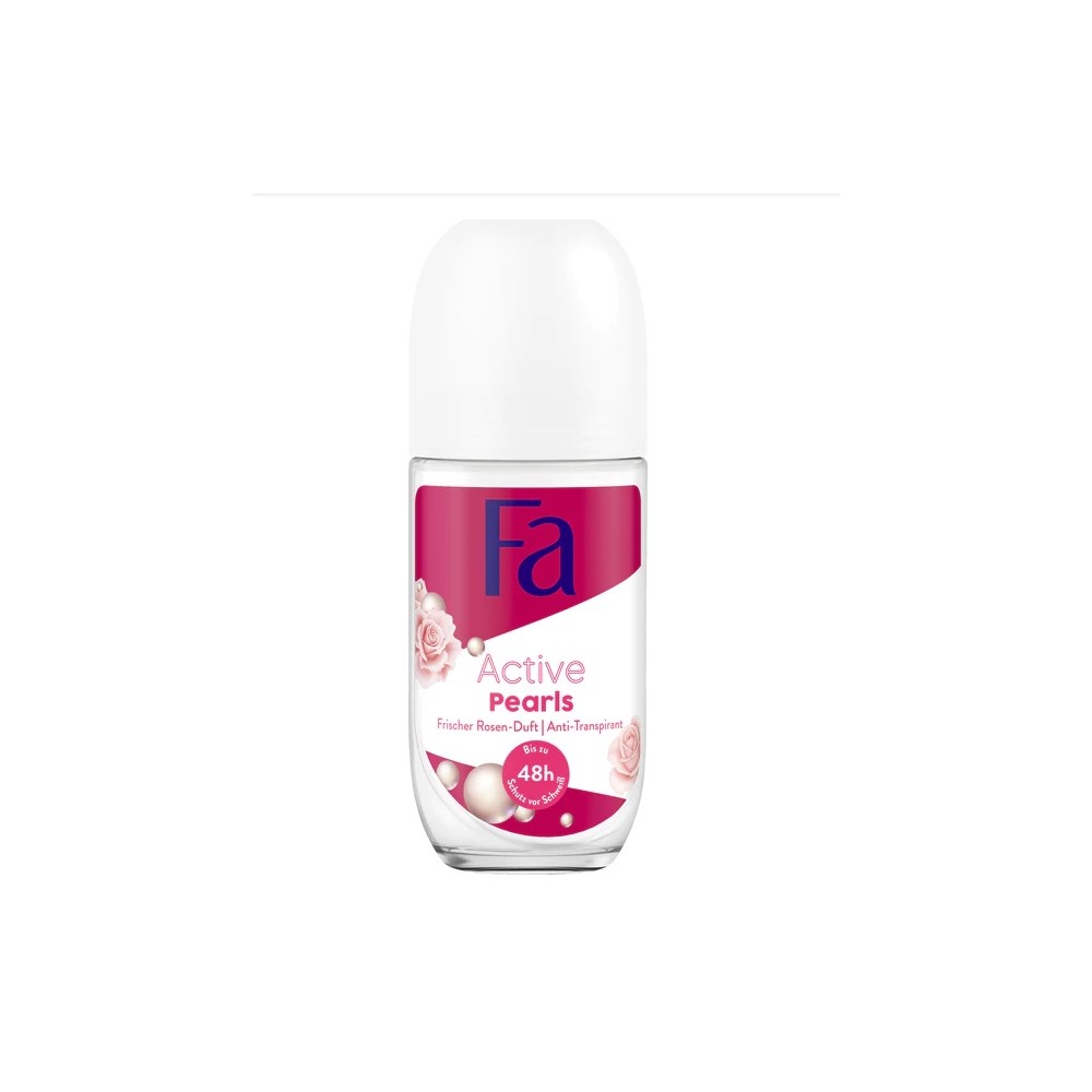 Fa Active Pearls Rose Fresh Antitranspirant-Deodorant Roll-On 50 ml / 1,7 fl oz