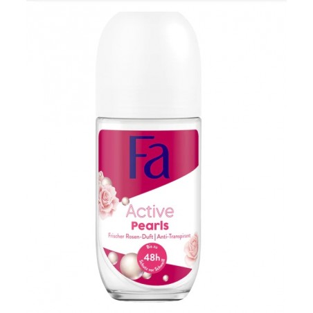 Fa Active Pearls Rose Fresh Antitranspirant-Deodorant Roll-On 50 ml / 1,7 fl oz