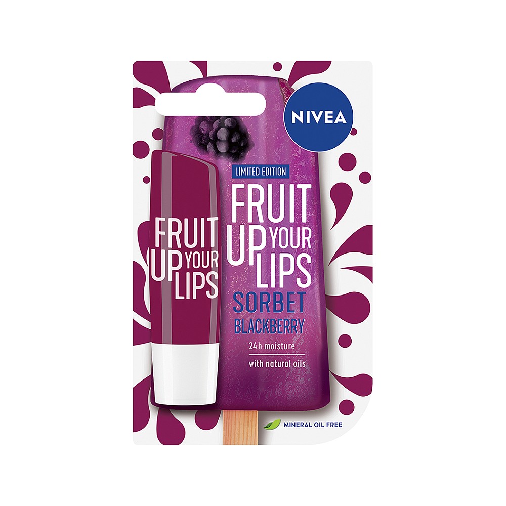 Nivea Fruit Up Your Lips Sorbet Brombeere Lippenstift 4,8 g / 5,5 ml