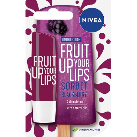 Nivea Fruit Up Your Lips Sorbet Brombeere Lippenstift 4,8 g / 5,5 ml