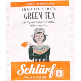 Schlürf - Mrs. Folkerts Green Tea BIOgreen tea 1 pack