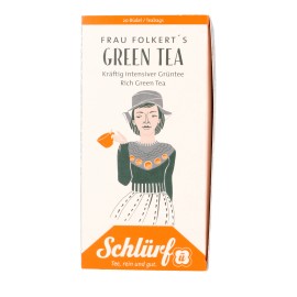 Schlürf - Mrs. Folkerts Green Tea BIOgreen tea 1 pack